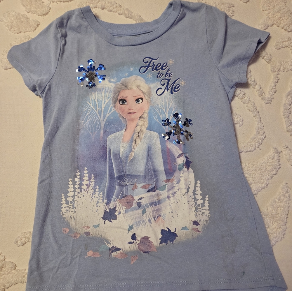 Disney Frozen Princess Blue Kids T-Shirt